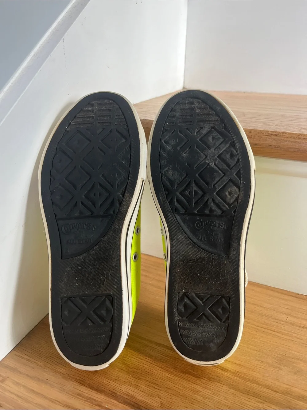 Converse Kids Neon Yellow Canvas Sneakers